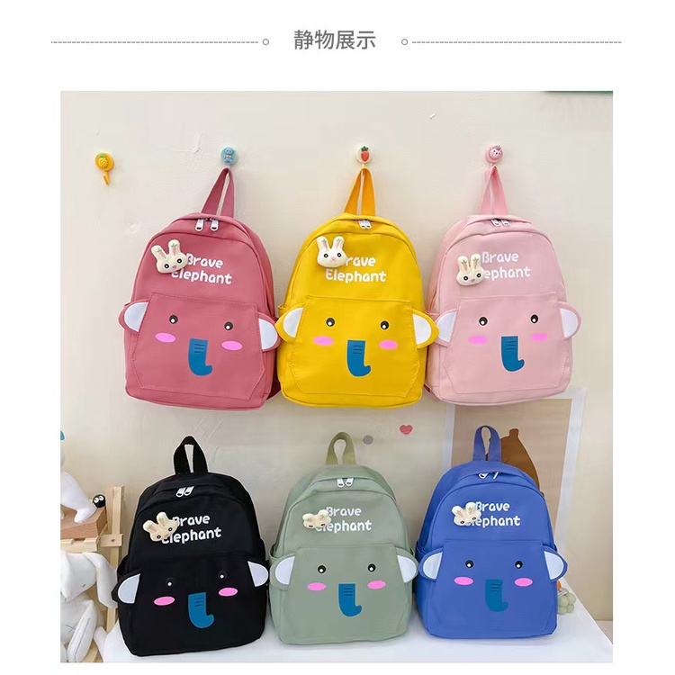 Balo đi học họa tiết voi hoạt hình sáng tạo dễ thương cho các bé Giá Rẻ