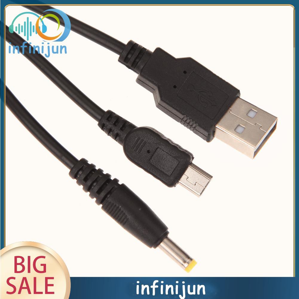 Dây Cáp Sạc Và Truyền Dữ Liệu Usb 2 Trong 1 Dài 1.2m Cho Sony Psp 2000 3000 Game