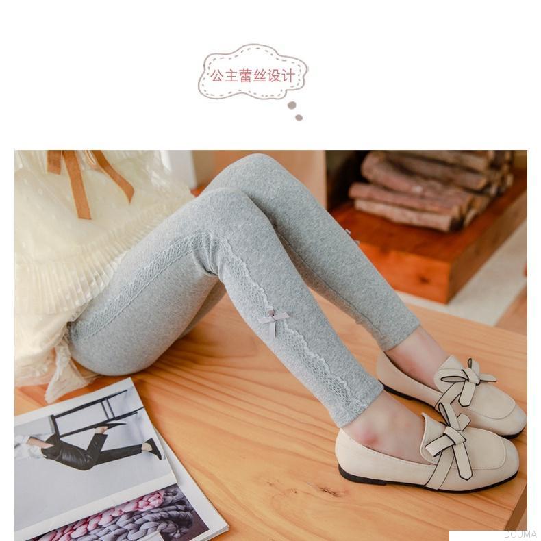 Quần legging đính nơ cho bé gái
