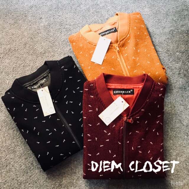 [ HÀNG VNXK] Áo bomber sợi len dệt