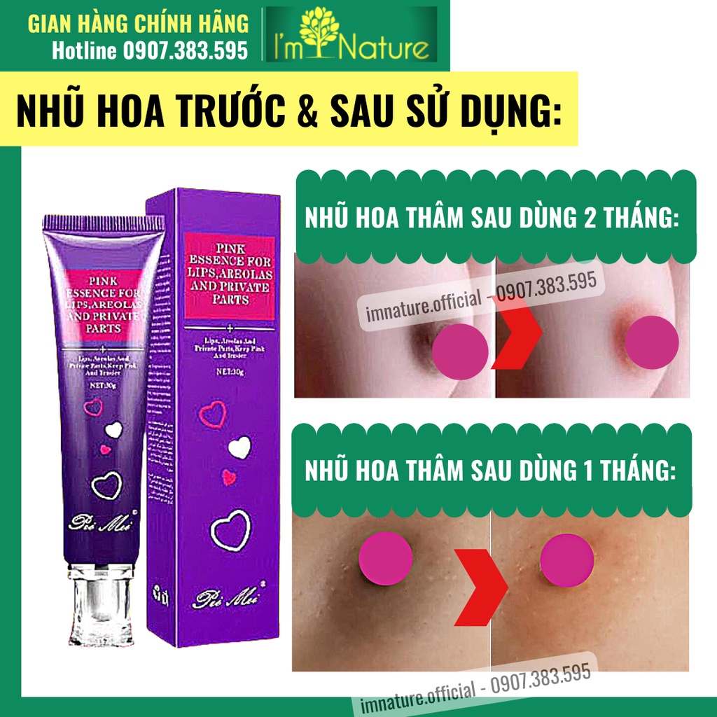 Kem Khử Thâm Dưỡng Hồng Môi - Nhũ Hoa - Vùng Kín Pei Mei 30g