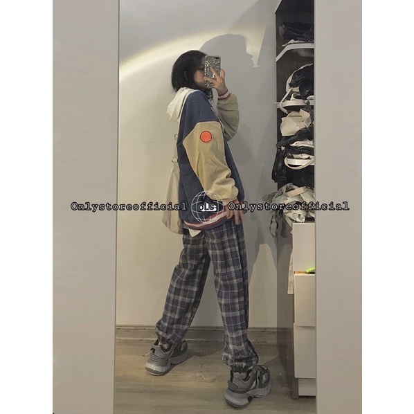 Bomber xanh nhung và quần caro dạ xanh, nhận hàng có vấn đề liên hệ shop trước khi đánh giá