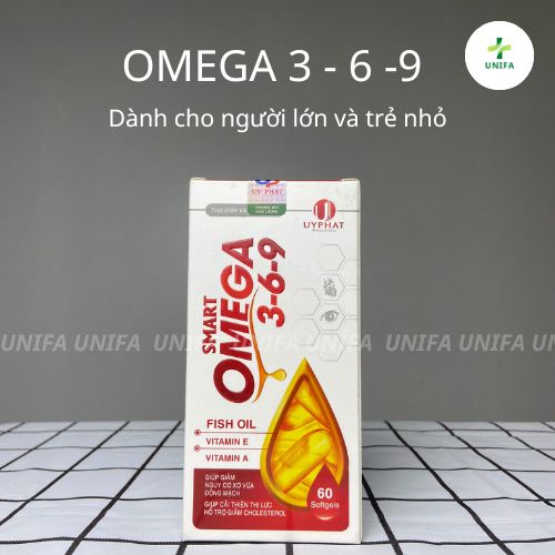 Omega 369 SMART - Viên uống bổ mắt giúp giảm nguy cơ xơ vữa động mạch, cải thiện thị lực, hỗ trợ giảm CHOLESTEROL