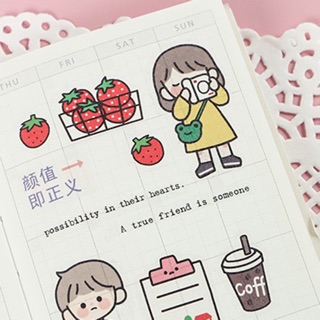 Sticker trang trí hình cô gái dễ thương