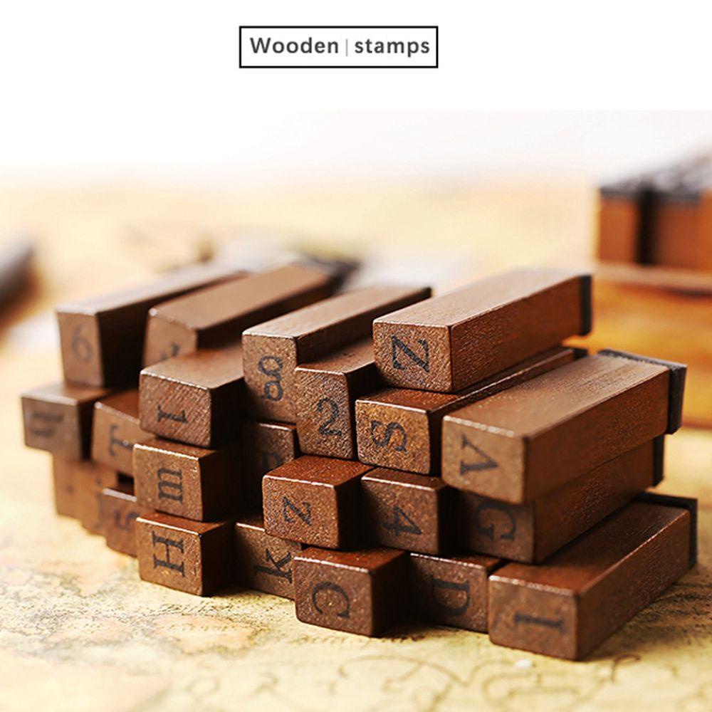 Bộ 70 Con Dấu Gỗ Trang Trí Xinh Xắn