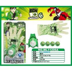 (HÀNG Y HÌNH) Bộ đồ chơi đồng hồ ben 10 kèm găng tay cho bé từ bỏ thói quen sử dụng điện thoại, dễ dàng sử dụng cực bền
