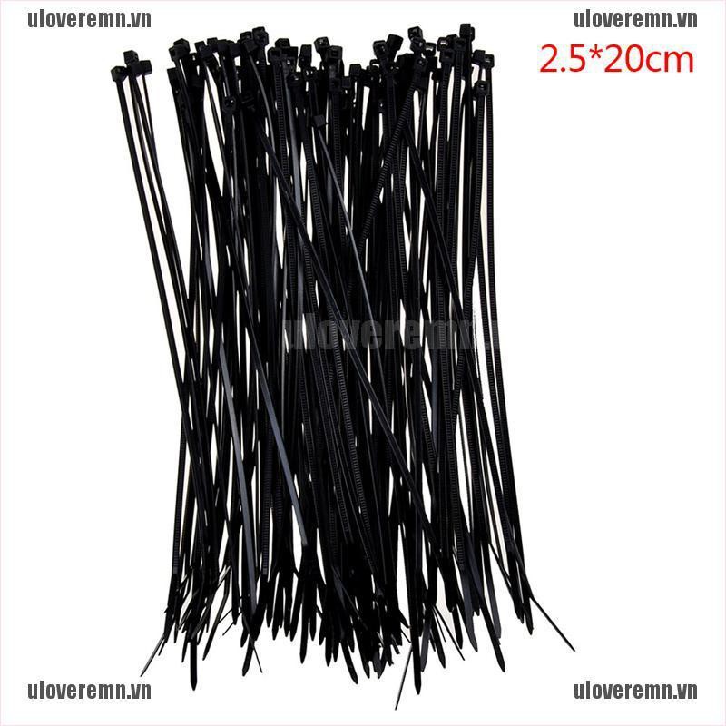 Bộ 100 Dây Rút Nylon Màu Trắng Đen Chuyên Dụng Chất Lượng Cao