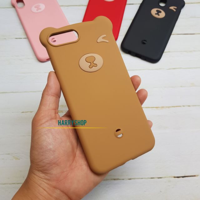 Ốp lưng Iphone 7 plus silicone gấu dễ thương