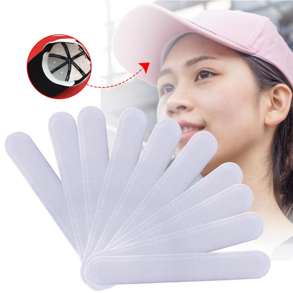 10 miếng đệm thấm hút mồ hôi vô hình dùng một lần lót cổ áo/ mũ mùa hè
