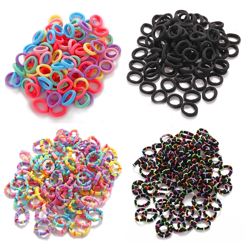 Dây buộc tóc bằng cao su độc đáo phong cách Hàn Quốc cho bé gái nhiều màu