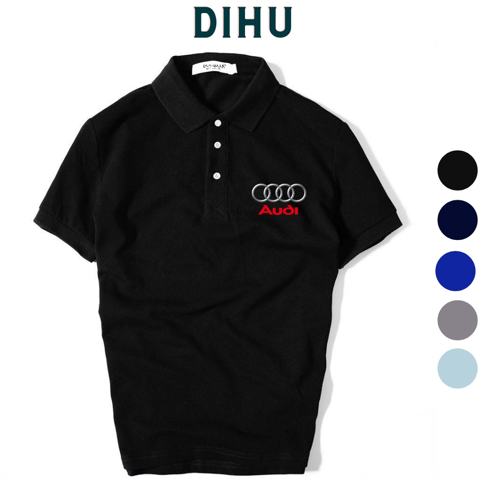 Áo thun polo có cổ nam nữ cao cấp sang trọng chất cotton chính hãng Audi