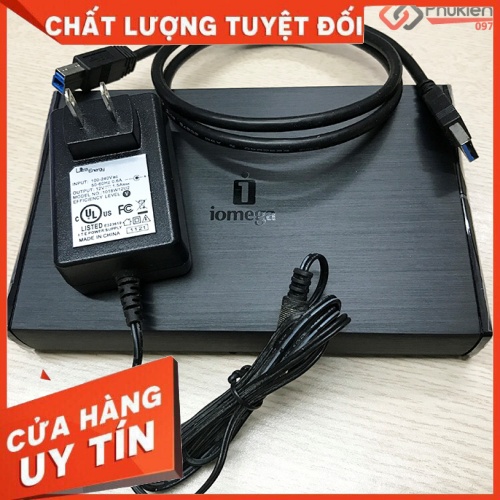 Box HDD 3.5 Inch sata chuẩn usb  3.0 vỏ nhôm IOMEGA - Hỗ trợ ổ cứng 4TB - Biến Ổ Cứng Máy Tính Bàn Thành Ổ Cứng Di Động