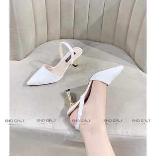 giày slingback gót vàng