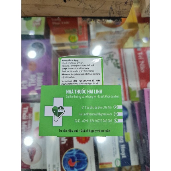 Viên uống giải độc gan Diệp hạ châu Kingphar⚡Tặng quà⚡Hộp 40 viên giúp đẹp da tăng cường giải độc gan