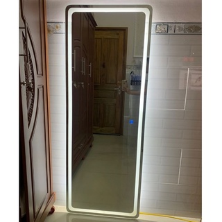 Gương toàn thân treo tường soi phòng thay đồ shop thời trang có cảm ứng đèn led hiện đại giá rẻ kt 60x170cm HK-1003