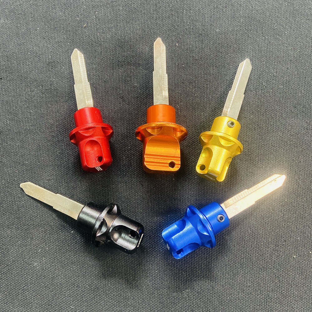 ĐẦU CHÌA KHÓA XE MÁY, XE HƠI NHÔM CNC ĐỦ MÀU TỰ LÀM