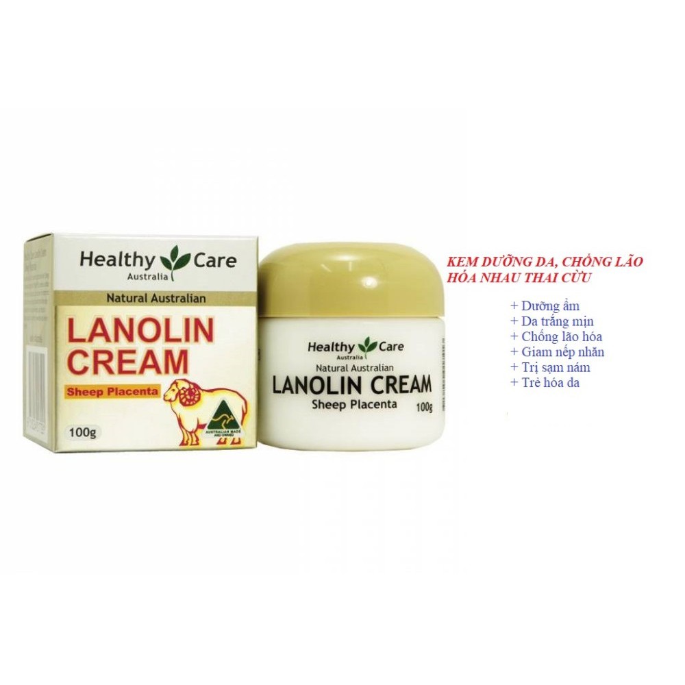 Kem Dưỡng Da Chống Lão Hóa Nhau Thai Cừu Lanolin Cream (Sheep Placenta) Của Úc