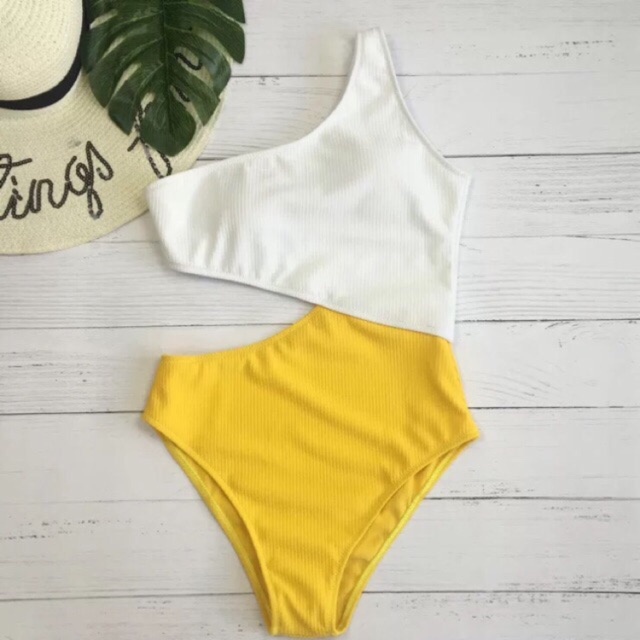 (Có sẵn) Bộ bơi lệch vai khoét eo