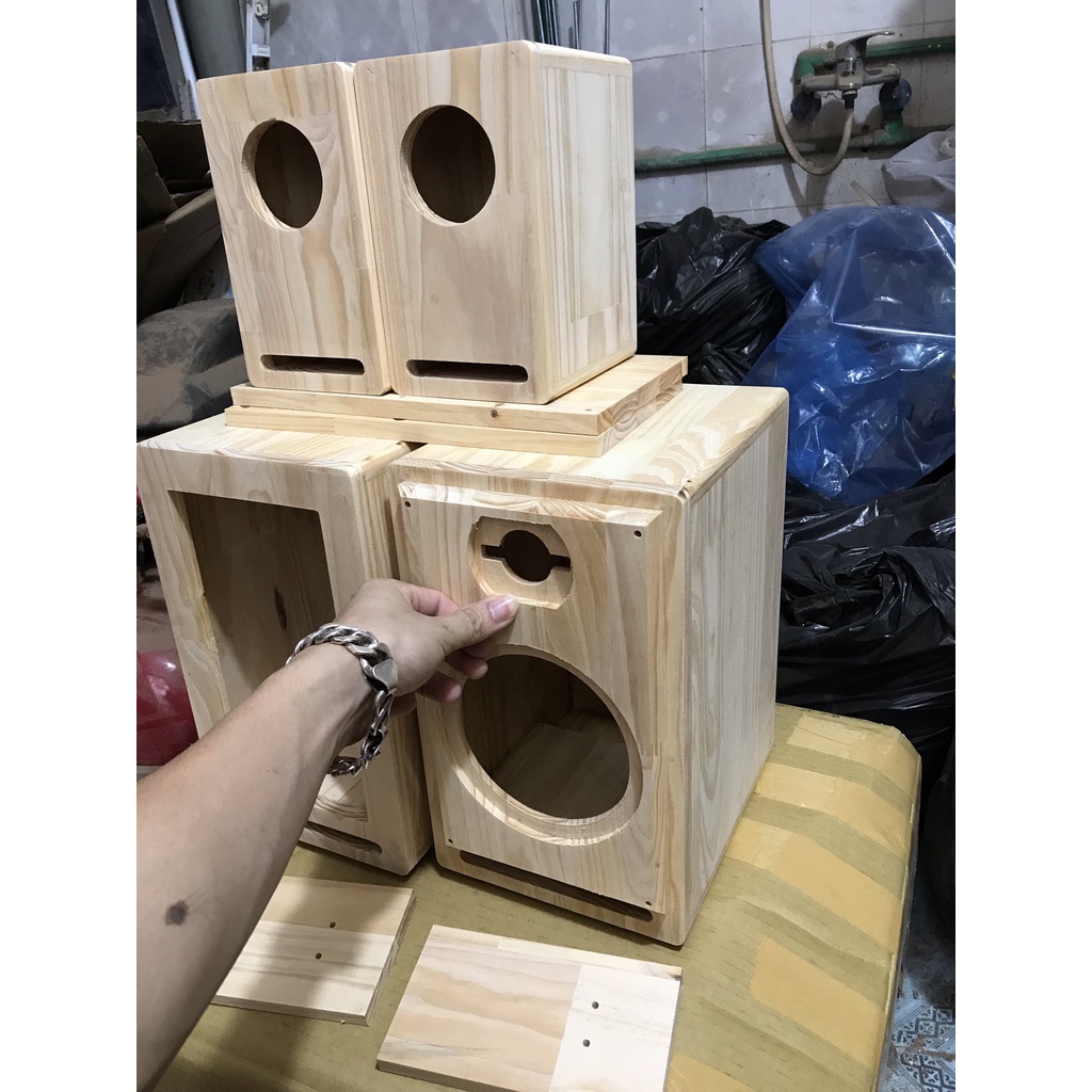 4KG Thùng loa diy 2.1 size 430x220x130