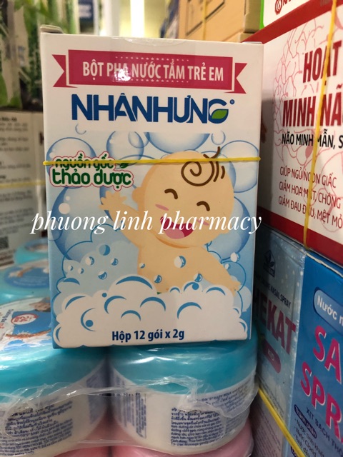 BỘT PHA NƯỚC TẮM TRẺ EM NHÂN HƯNG