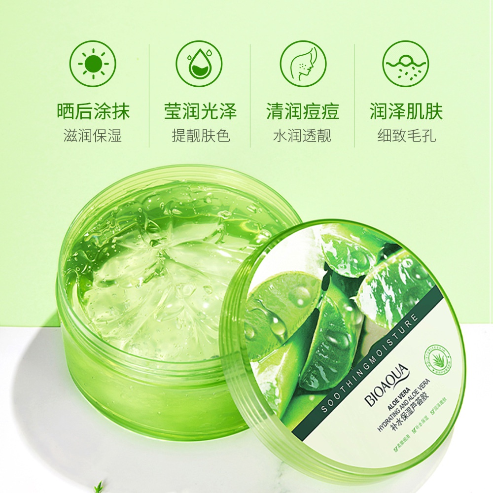Gel lô hội Bioaqua Gel dưỡng ẩm làm dịu da cấp nước cho da Aloe Vera Luxuka BA08
