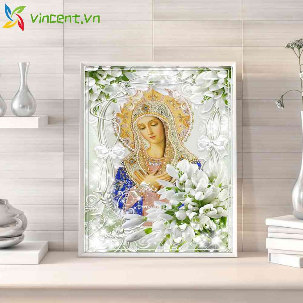 Toàn Bộ Tranh Thêu Chữ Thập 11CT Hình Đức Mẹ