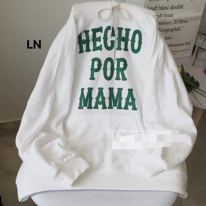 Áo hoodie HECHO POR mũ 2 lớp DA6