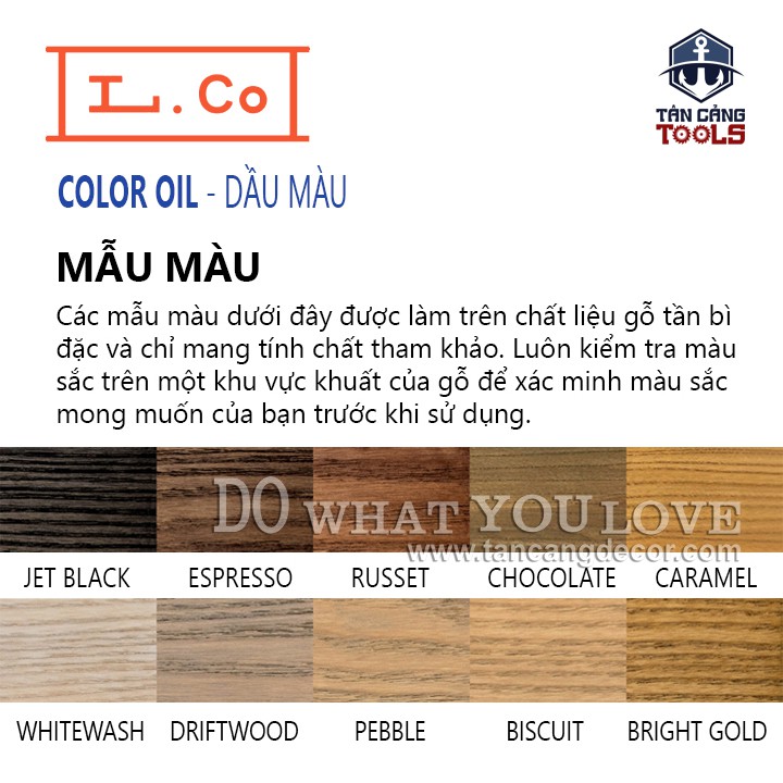 L.Co Dầu Màu – Màu Whitewash COLWH ( Nhiều Trọng Lượng )