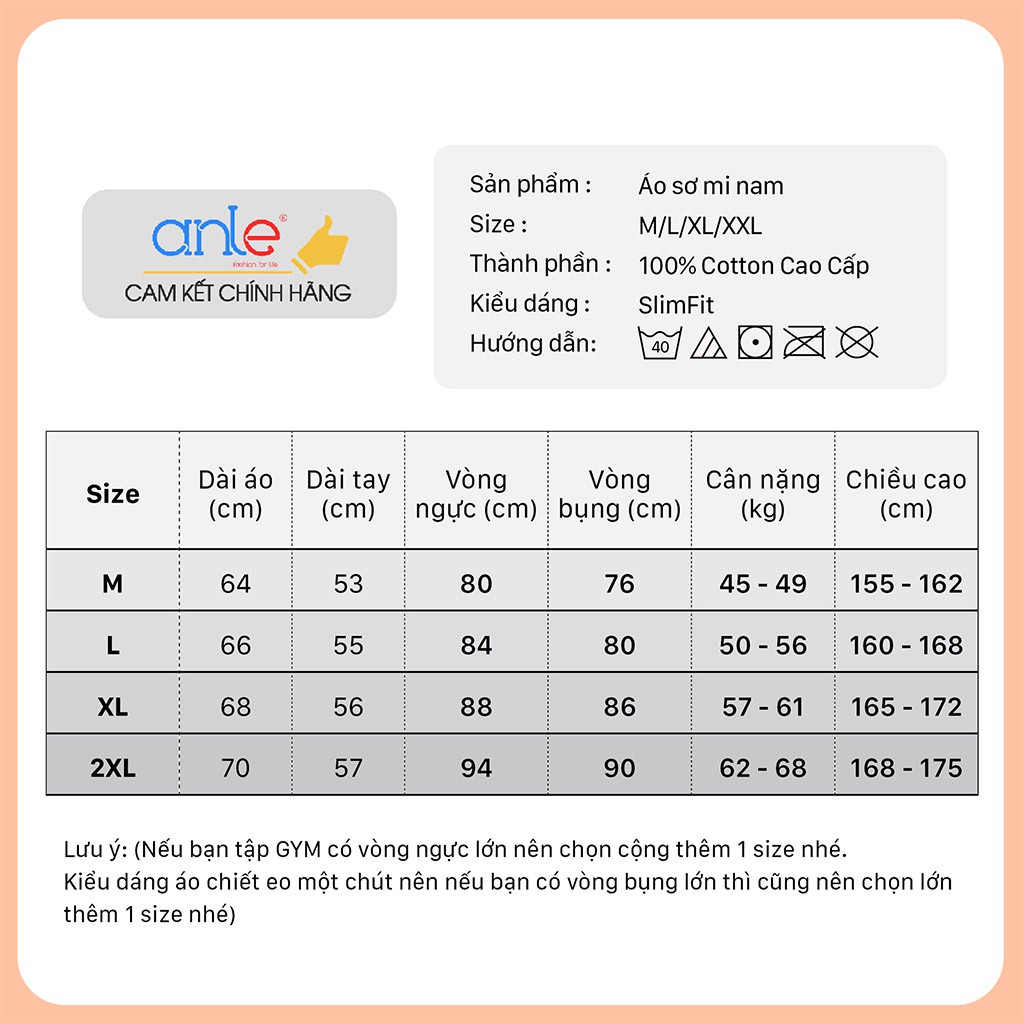 Áo sơ mi nam công sở Oxford Louis hàng hiệu Cotton cao cấp sơ mi nam dài tay SlimFit Hàn Quốc xuất khẩu - Anle Store