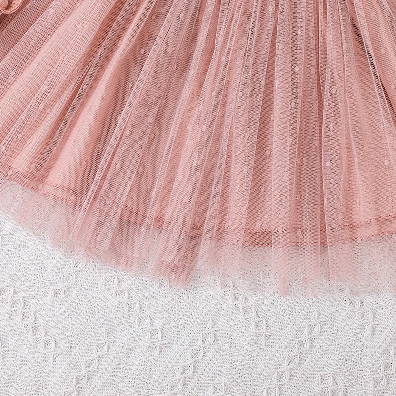 Váy Bé Gái Đầm Công Chúa Sát Nách Màu Hồng Thời Trang Mùa Hè Cho Bé Gái 4-7 Tuổi