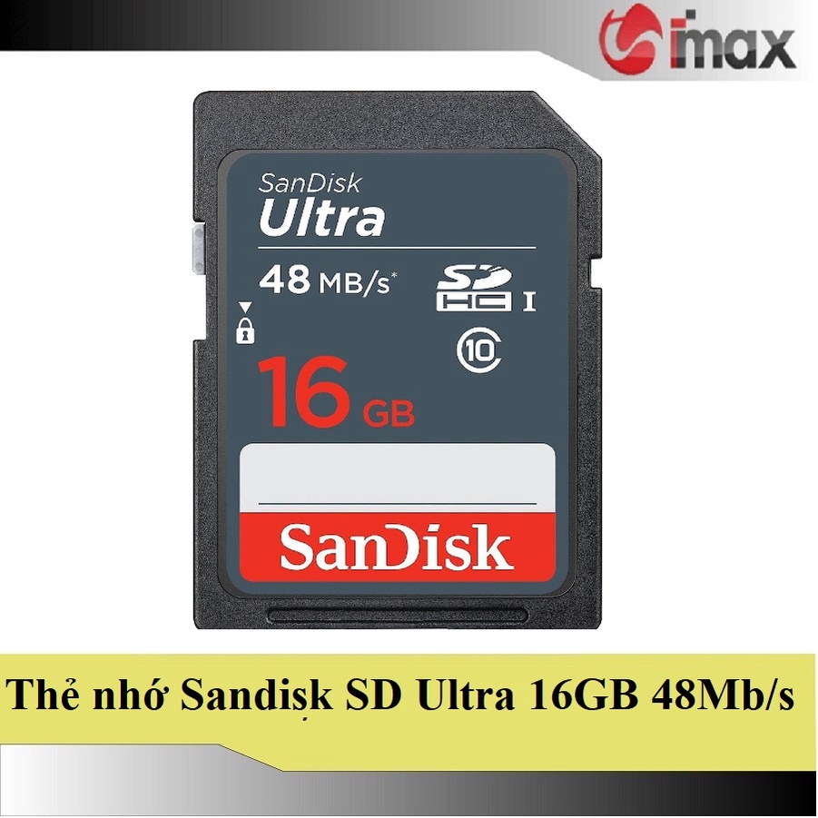 Thẻ nhớ máy ảnh SDHC Ultra 16GB 48MB/s