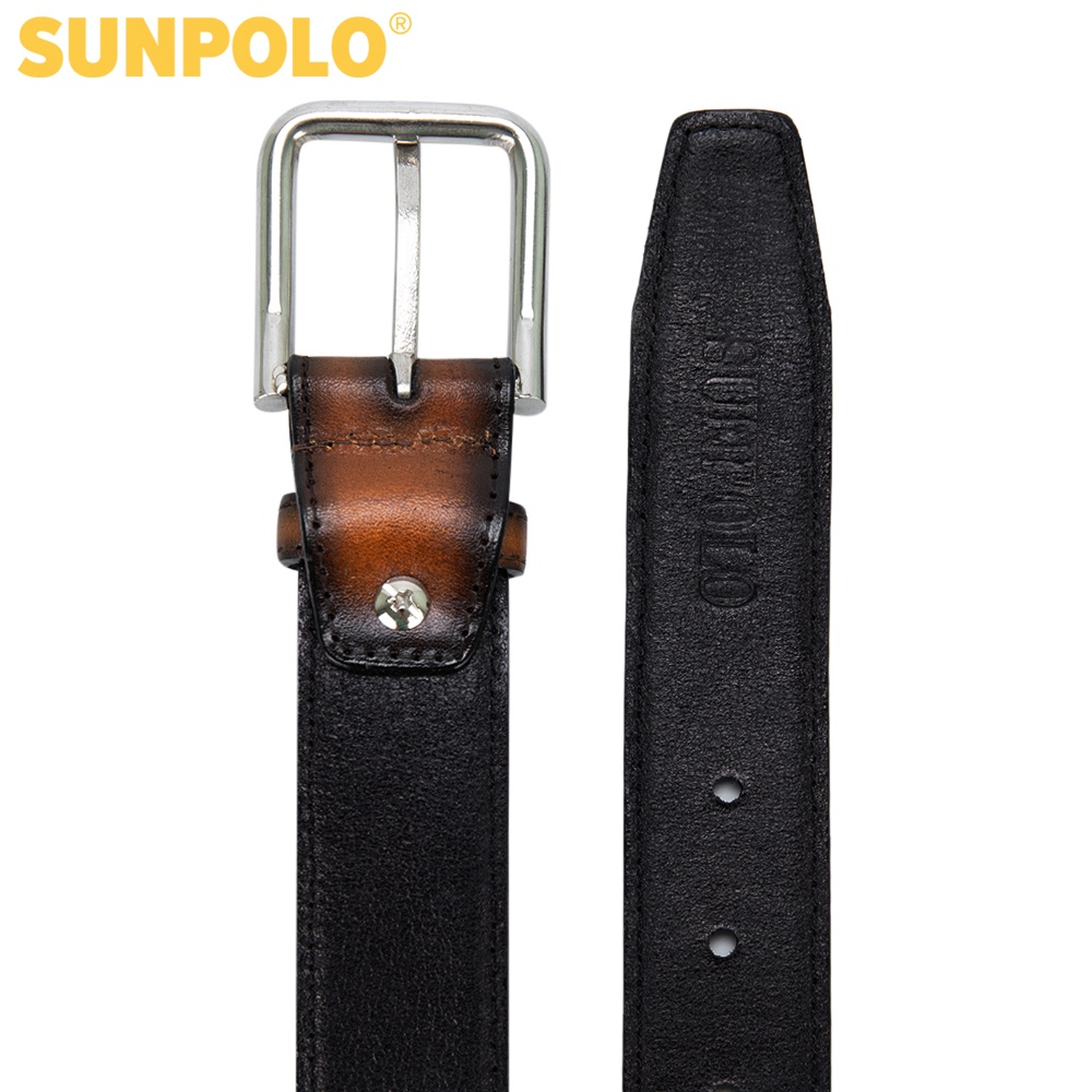 Thắt lưng nam da bò SUNPOLO BSMK45- 3 Phiên bản màu