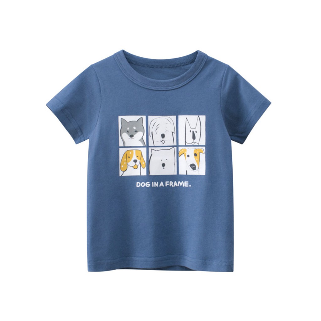 (Nowship HCM) Áo thun bé trai 27kids mẫu mới in hình CÁC CHÚ CHÓ cún cưng NEW COLLECTION 2021 phong cách HÀN QUỐC