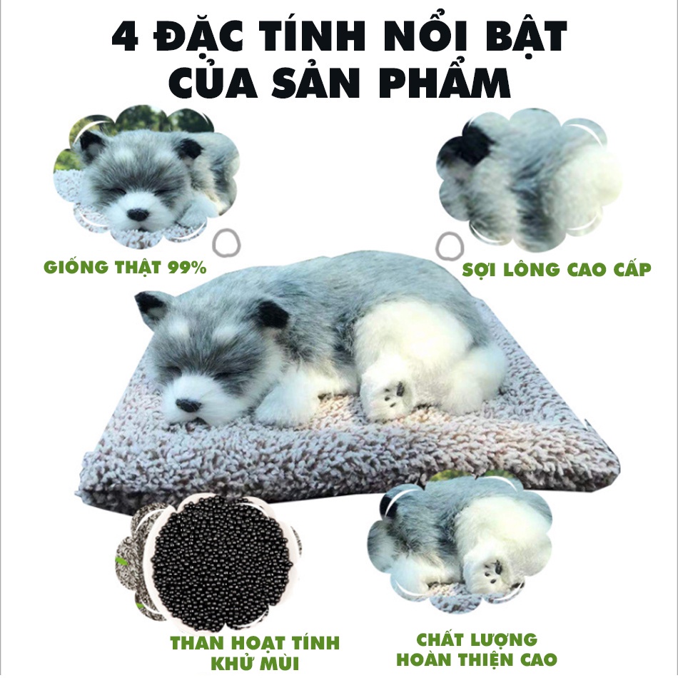 Thú Bông Lõi Than Hoạt Tính Lọc Không Khí Khử Mùi Hoàn Hảo, Decor Trang Trí Phòng Ngủ , Taplo ô tô, GIỐNG THẬT 99%