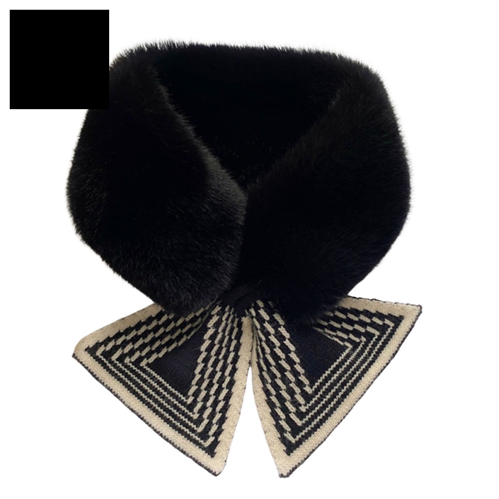 Khăn Choàng Cổ Chất Liệu Lông Thỏ Nhân Tạo Dày Dặn Thời Trang Mùa Đông Cho Nữ