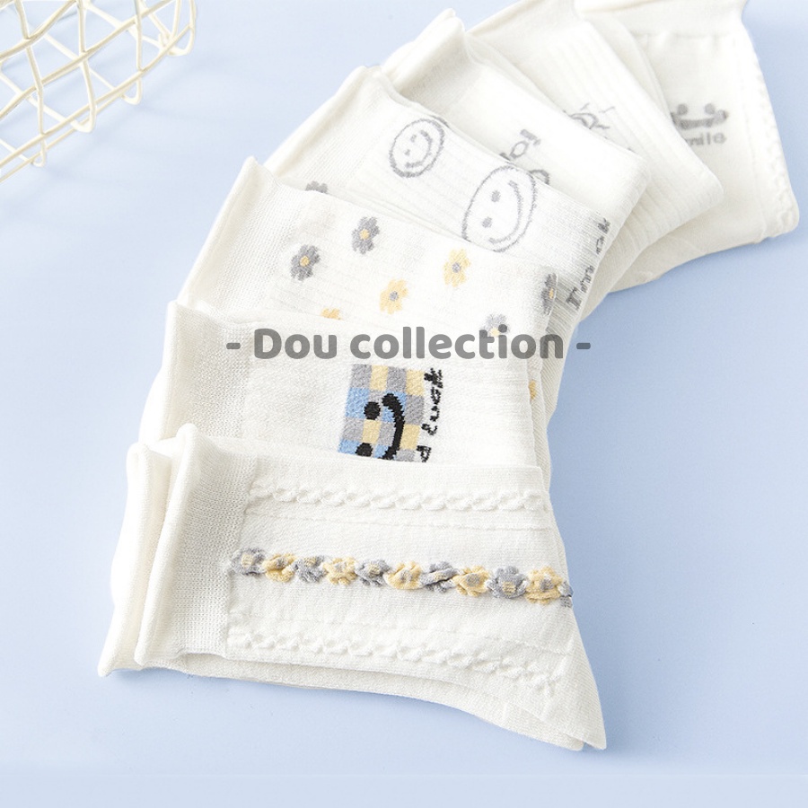 [Nowship2h] Vớ Tất Nữ Cổ Cao Ren Dày Họa Tiết Dễ Thương  Phong Cách Nhật Bản Dễ Thương - Mã TV028