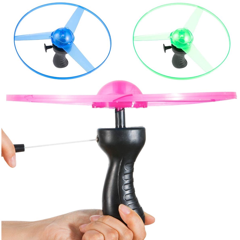 Đồ chơi đĩa bay ufo có đèn phát sáng, chong chóng đồ chơi cho bé