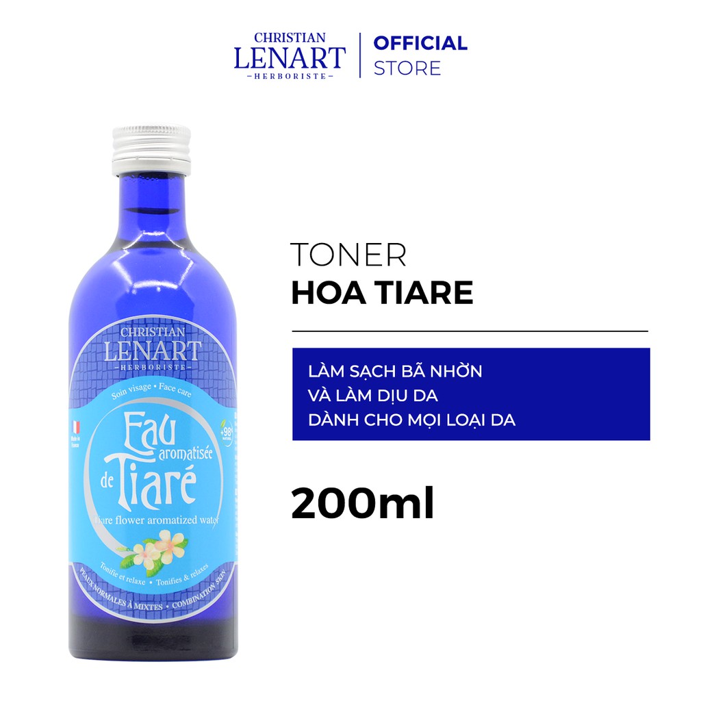 Toner Hoa Tiare CHRISTIAN LENART Eau aromatisée de Tiaré - 200ml