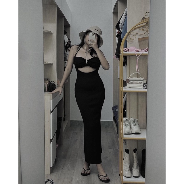 đầm body đuôi cá cúp ngực ( len tăm nhuyễn dày )