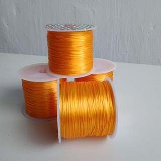 Cước chỉ tơ màu vàng cam xỏ vòng tay phong thủy - moon star ACC