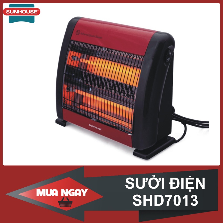 Đèn Sưởi 2 Bóng Sunhouse SHD7013-Máy Sưởi Điên Sunhouse SHD7013 - Tốc Độ Làm Ấm Nhanh, Tỏa Nhiệt Đều-Chính Hãng