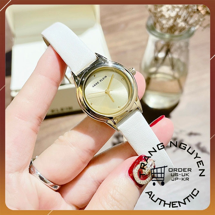 Đồng Hồ nữ Anne Klein  Kèm lắc  trắng nhẹ nhành, sang trọng Đường kính 26mm
