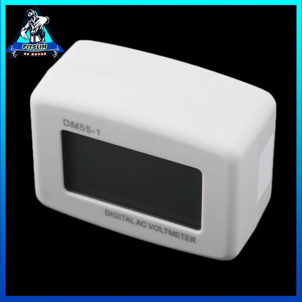 AC 80-300V LCD Đồng hồ đo điện áp kỹ thuật số Vôn kế Đồng hồ đo điện áp phích cắm của Mỹ