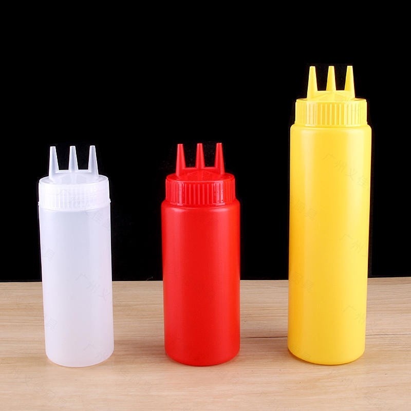 Bình nhựa đựng nước sốt 3 lỗ 450/650ml tiện dụng cho nhà bếp