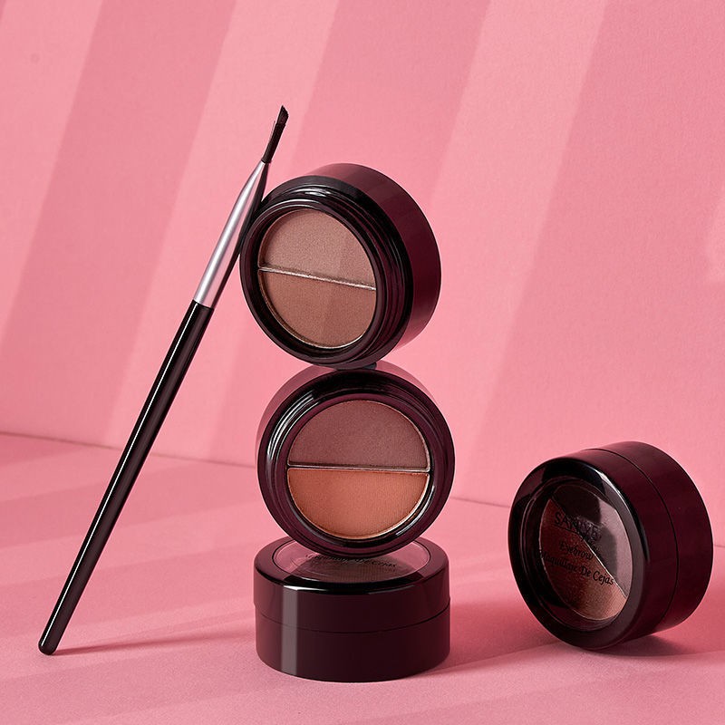 SANIYE (hàng Mới Về) Bảng Phấn Trang Điểm Lông Mày Wankasaniye Hai Màu Chống Thấm Nước Và Mồ Hôi Không Nhòe Lâu Trôi