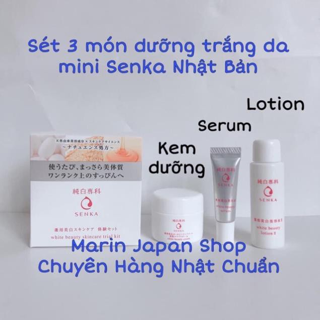 (Chuẩn nội địa Nhật Bản) Nước hoa hồng dưỡng trắng da senka mini 28ml Nhật Bản