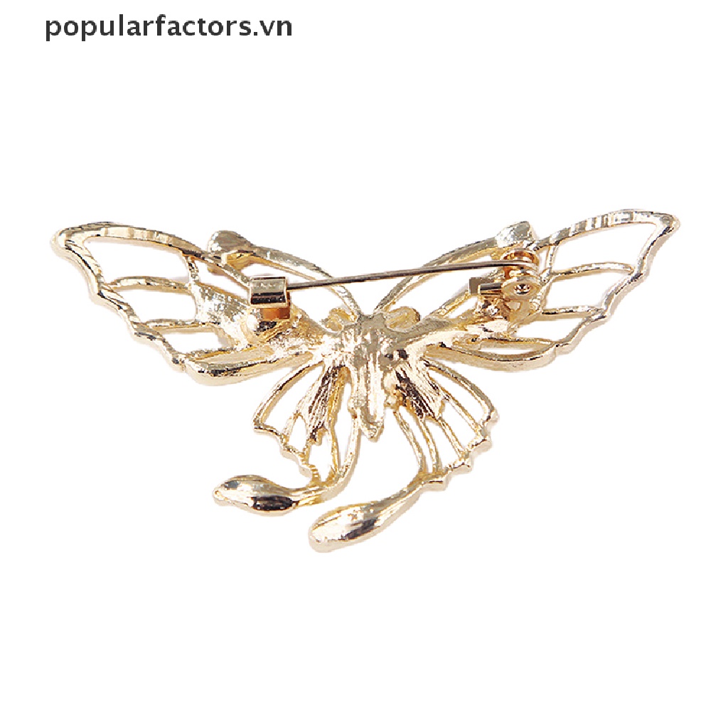 Ghim Cài Áo Hình Bướm Đính Đá Thời Trang Cho Nữ