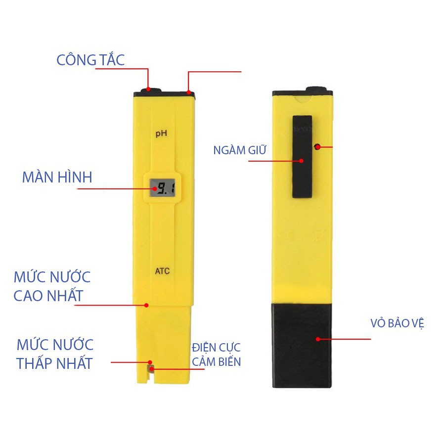 Bút Đo Chỉ Số pH Đã Hiệu Chỉnh Dành Cho Thủy Sinh - Bảo hành 12 tháng