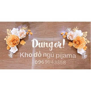 Chữ gỗ sơn màu gold dùng để live đọc kĩ mô tả sp