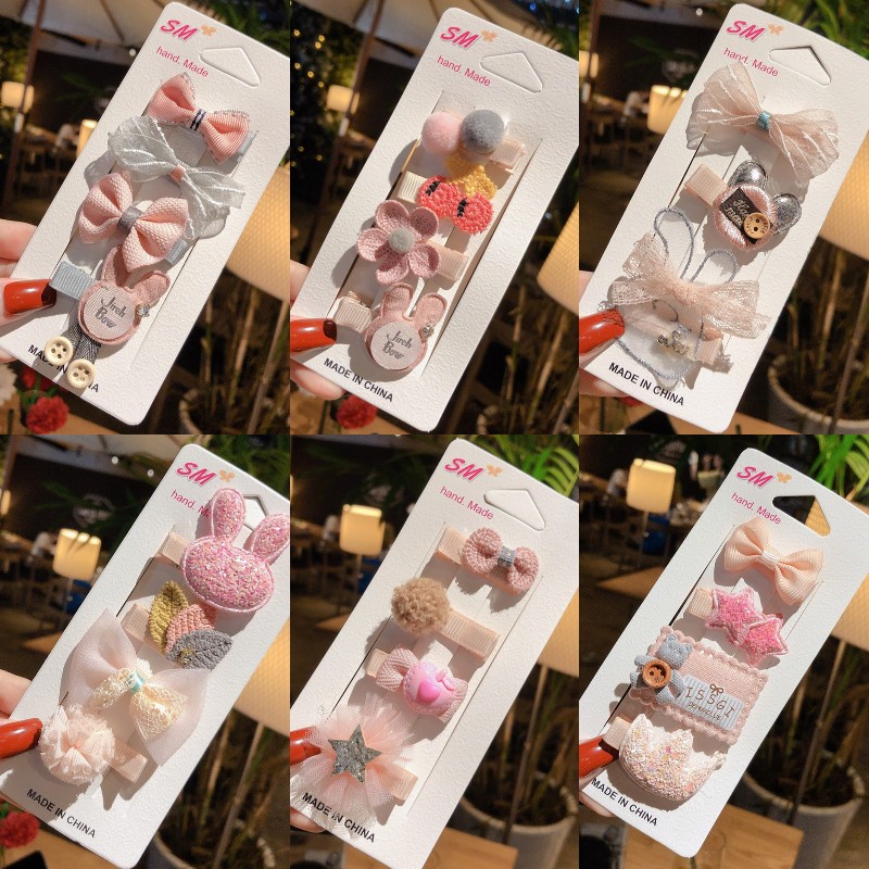 Kẹp Tóc Hình Nơ Nhỏ Dễ Thương Phong Cách Hàn Quốc Cho Bé Gái